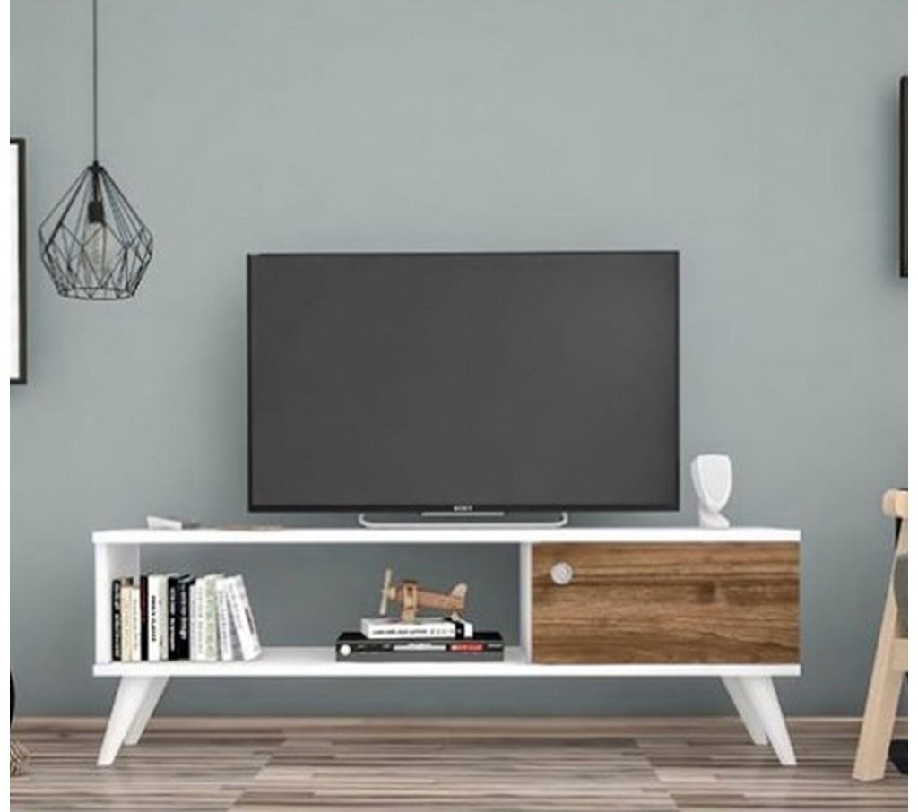 وحدة تلفزيون 30x50x120x30 سم - بني وأبيض - BQTPB-49